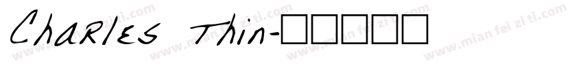 Charles Thin字体转换